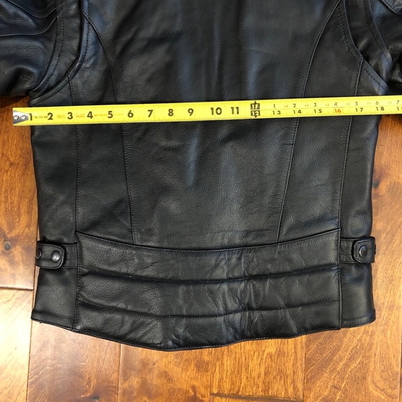 River Road Ladies Leather Heavy Duty Motorcycle Jacket - Size S - Picture 7 of 11